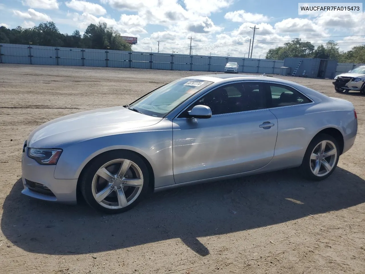 2015 Audi A5 Premium VIN: WAUCFAFR7FA015473 Lot: 68797774