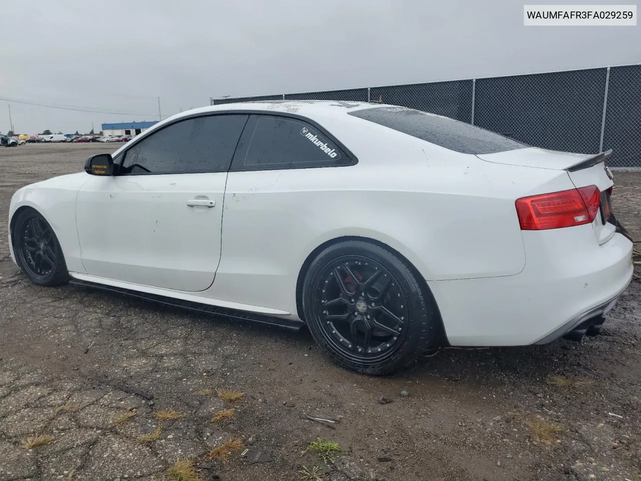 WAUMFAFR3FA029259 2015 Audi A5 Premium Plus