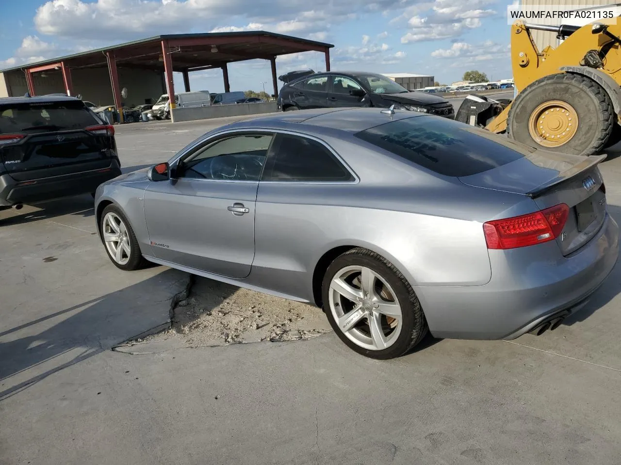 2015 Audi A5 Premium Plus VIN: WAUMFAFR0FA021135 Lot: 77703524