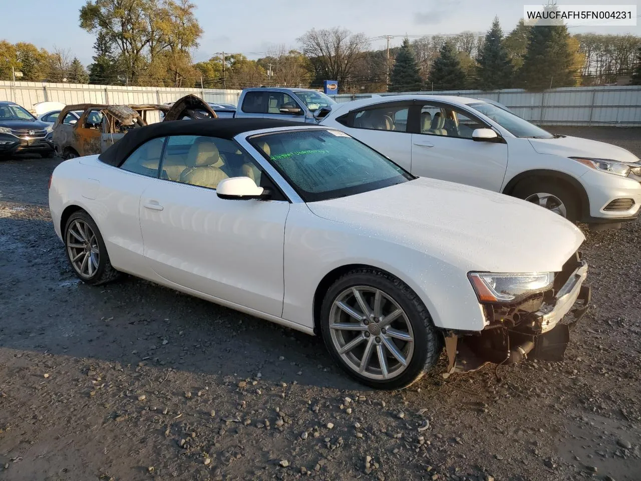 2015 Audi A5 Premium VIN: WAUCFAFH5FN004231 Lot: 77729784