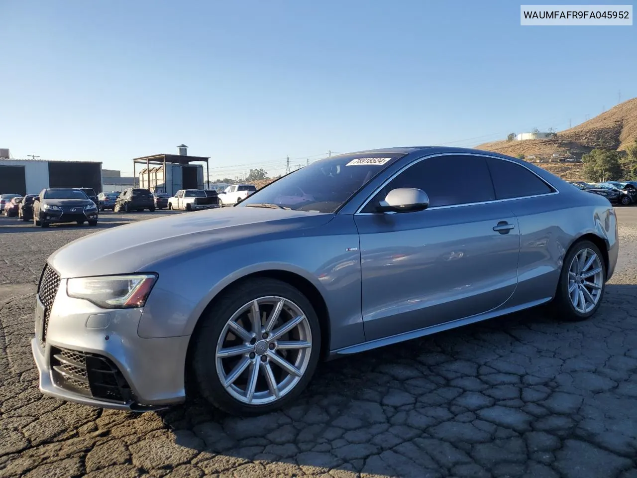 2015 Audi A5 Premium Plus VIN: WAUMFAFR9FA045952 Lot: 78918524