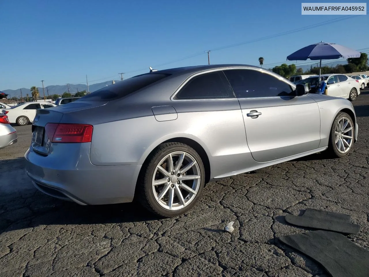 2015 Audi A5 Premium Plus VIN: WAUMFAFR9FA045952 Lot: 78918524