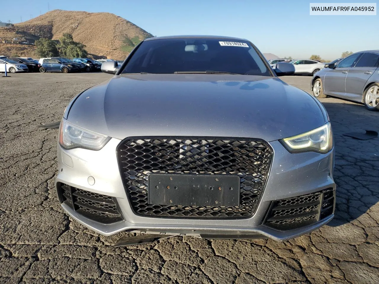 2015 Audi A5 Premium Plus VIN: WAUMFAFR9FA045952 Lot: 78918524