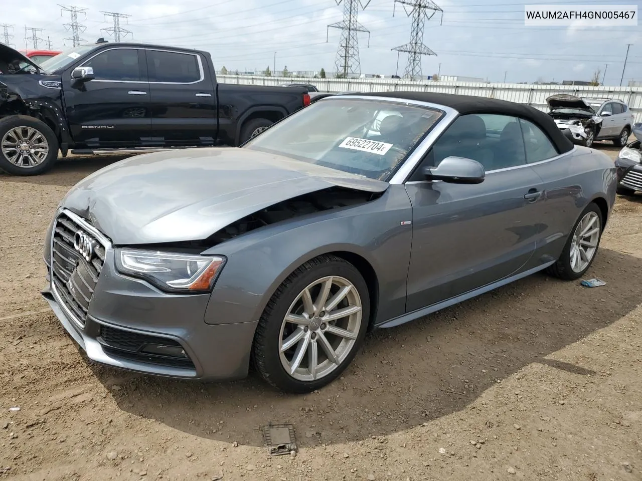 WAUM2AFH4GN005467 2016 Audi A5 Premium Plus S-Line