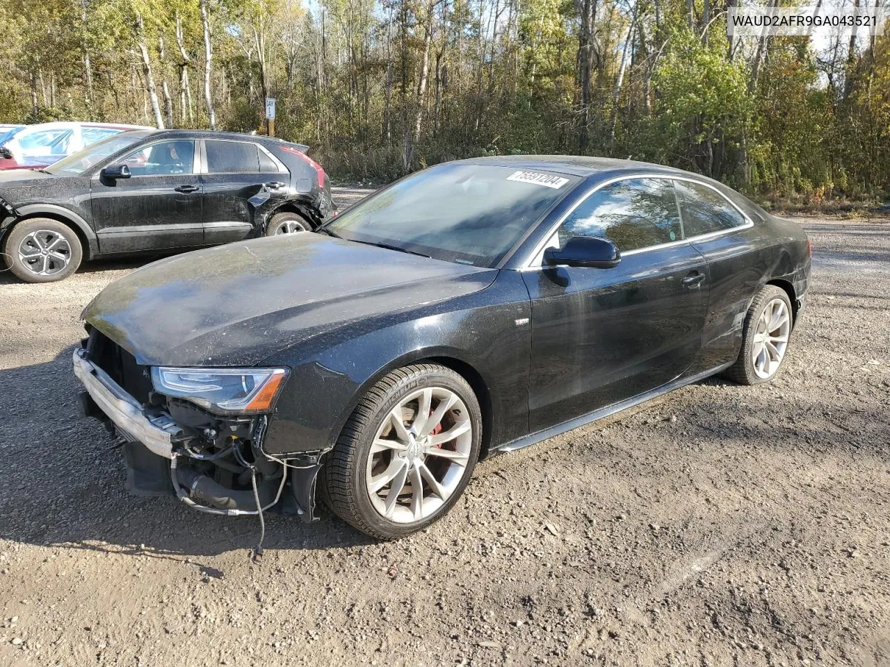 2016 Audi A5 Premium Plus S-Line VIN: WAUD2AFR9GA043521 Lot: 75591204