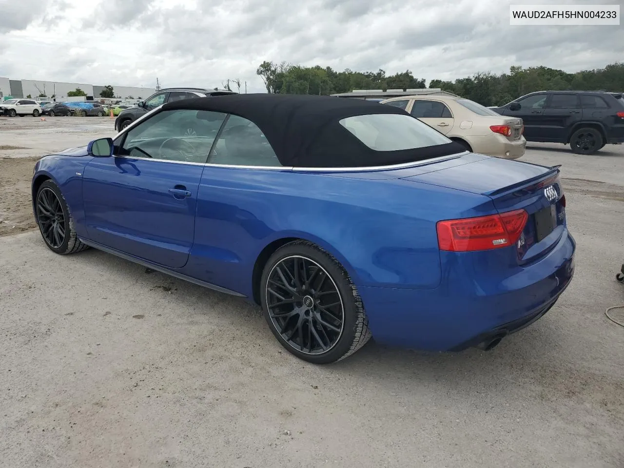 WAUD2AFH5HN004233 2017 Audi A5 Sport