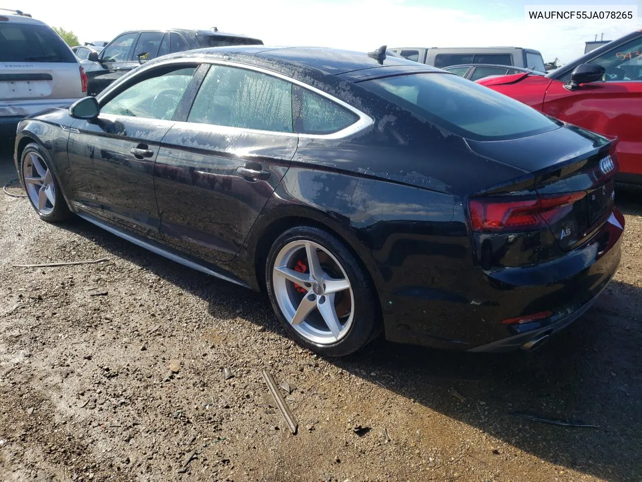 WAUFNCF55JA078265 2018 Audi A5 Prestige S-Line