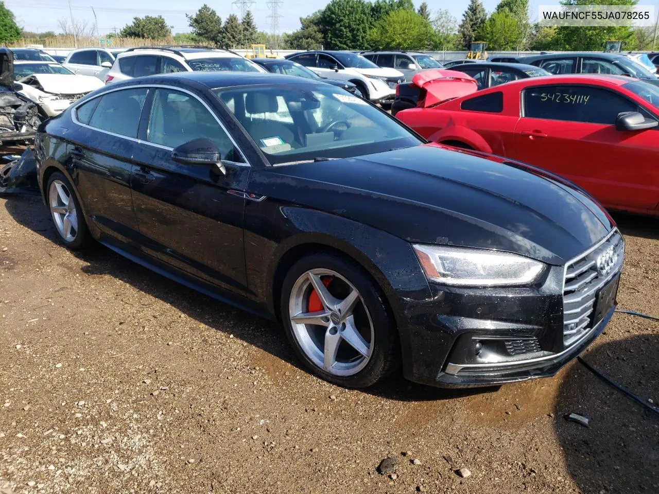 WAUFNCF55JA078265 2018 Audi A5 Prestige S-Line