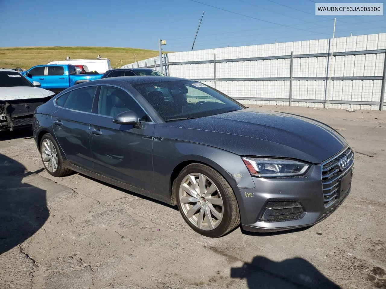 WAUBNCF53JA005300 2018 Audi A5 Premium Plus