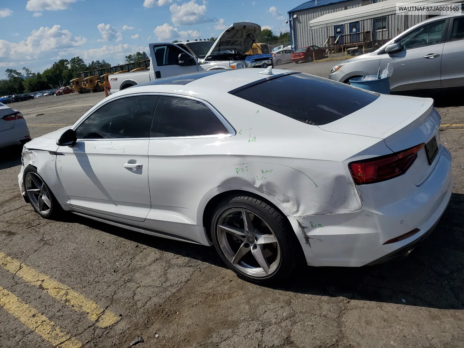 2018 Audi A5 Premium Plus S-Line VIN: WAUTNAF57JA003560 Lot: 66791704