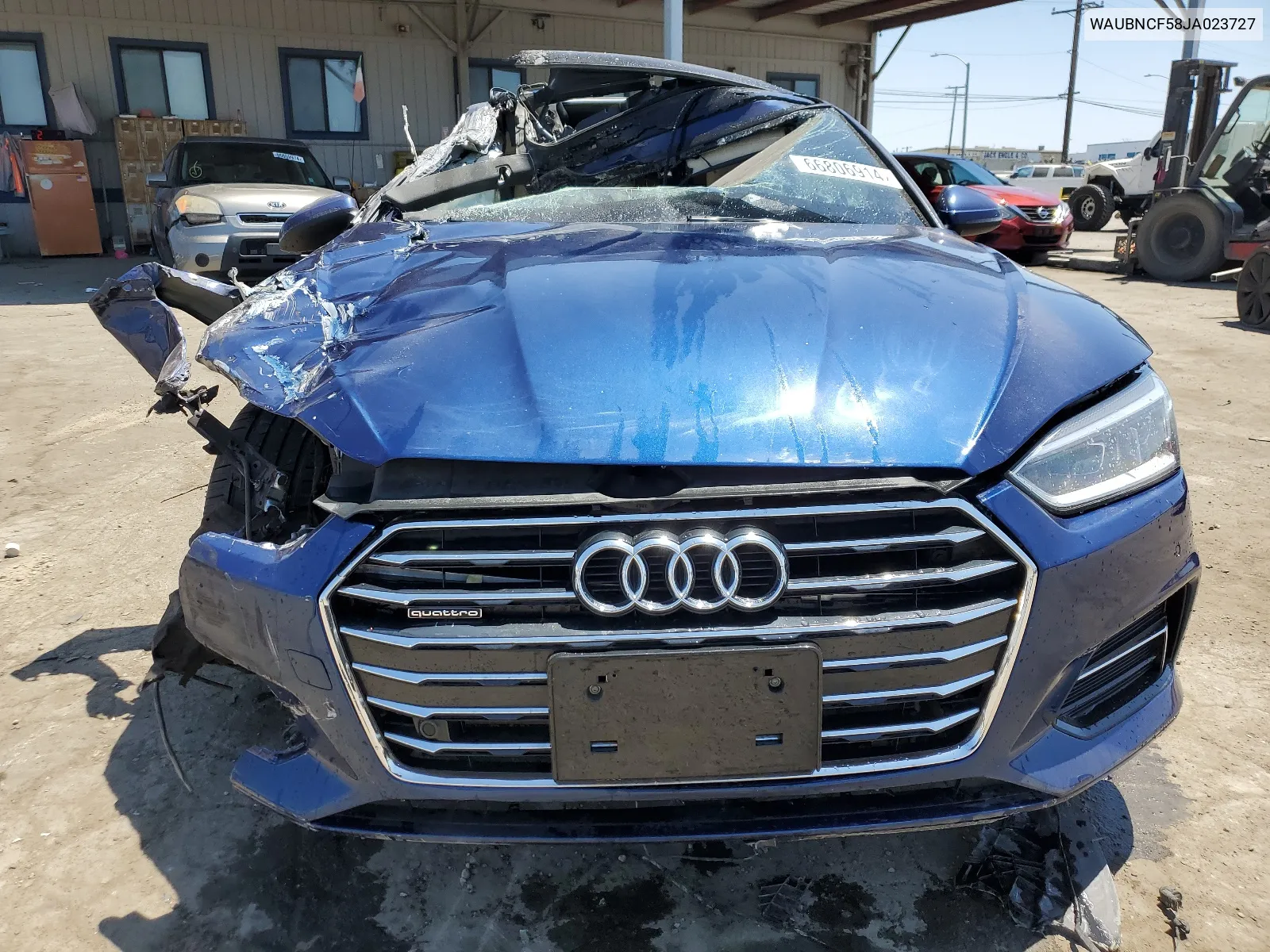 2018 Audi A5 Premium Plus VIN: WAUBNCF58JA023727 Lot: 66806914