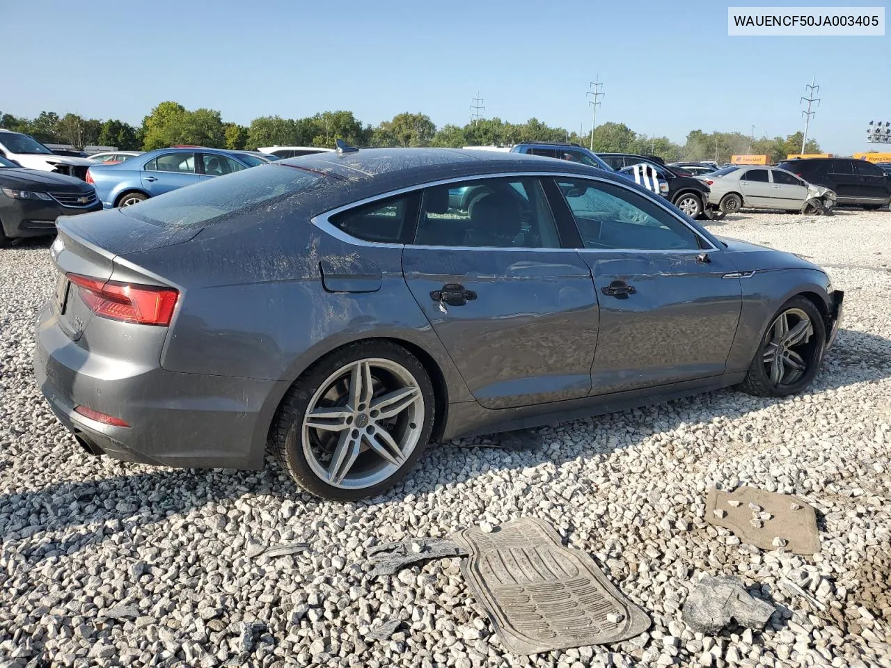 2018 Audi A5 Premium Plus S-Line VIN: WAUENCF50JA003405 Lot: 68172774