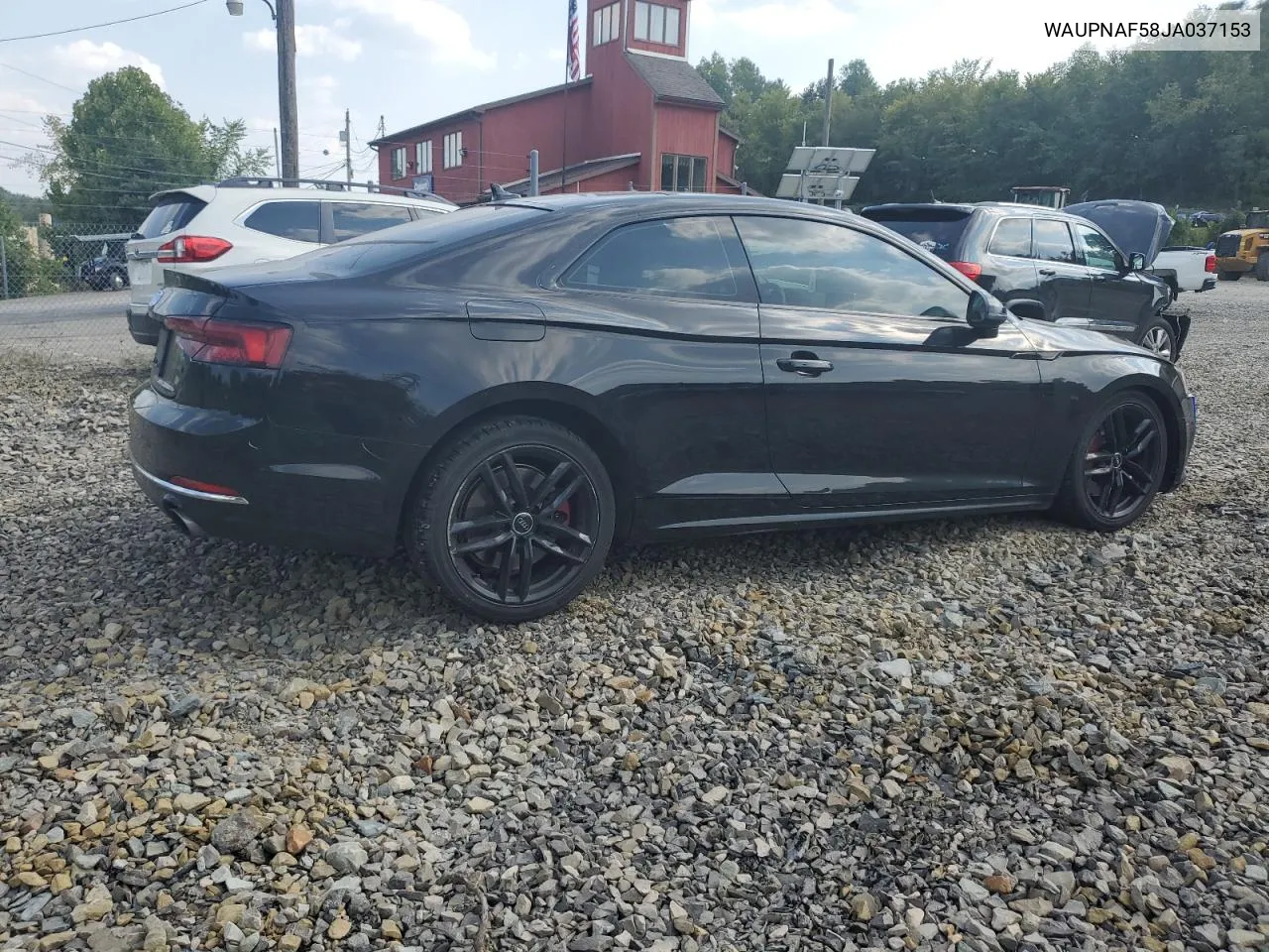 WAUPNAF58JA037153 2018 Audi A5 Premium Plus