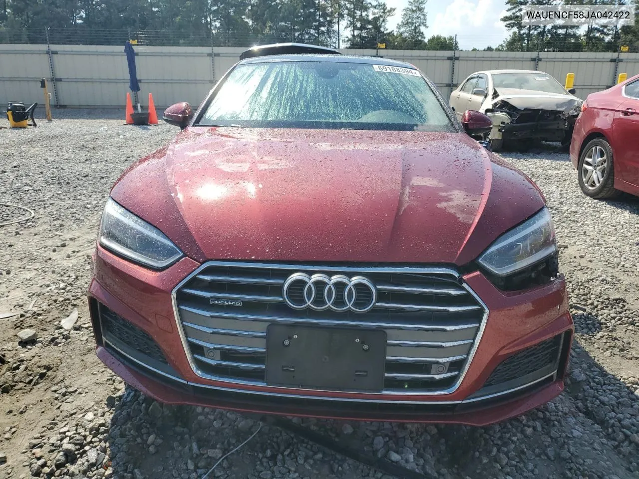 WAUENCF58JA042422 2018 Audi A5 Premium Plus S-Line