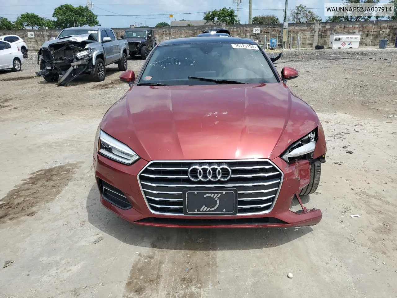 WAUNNAF52JA007914 2018 Audi A5 Premium