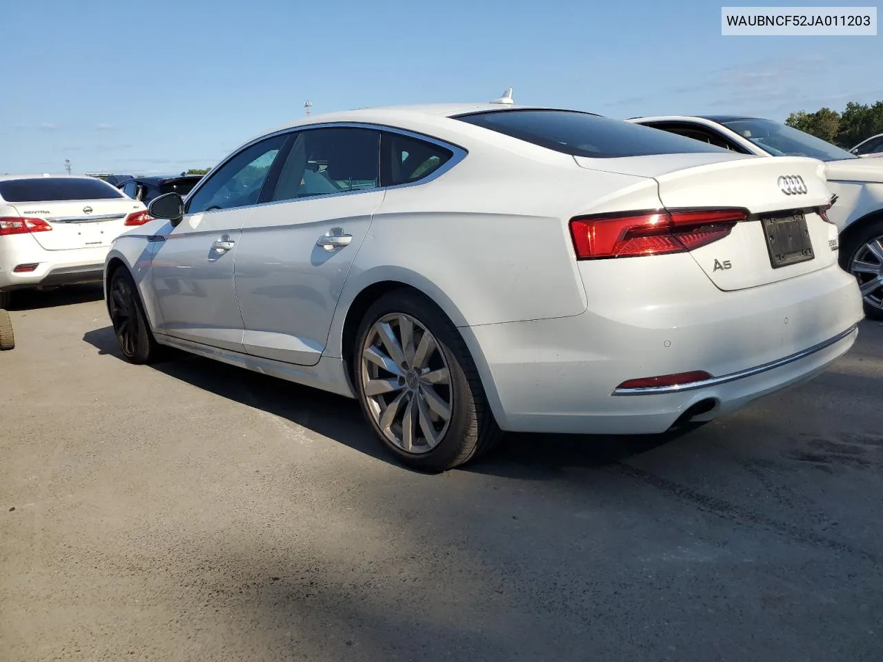 2018 Audi A5 Premium Plus VIN: WAUBNCF52JA011203 Lot: 70398724