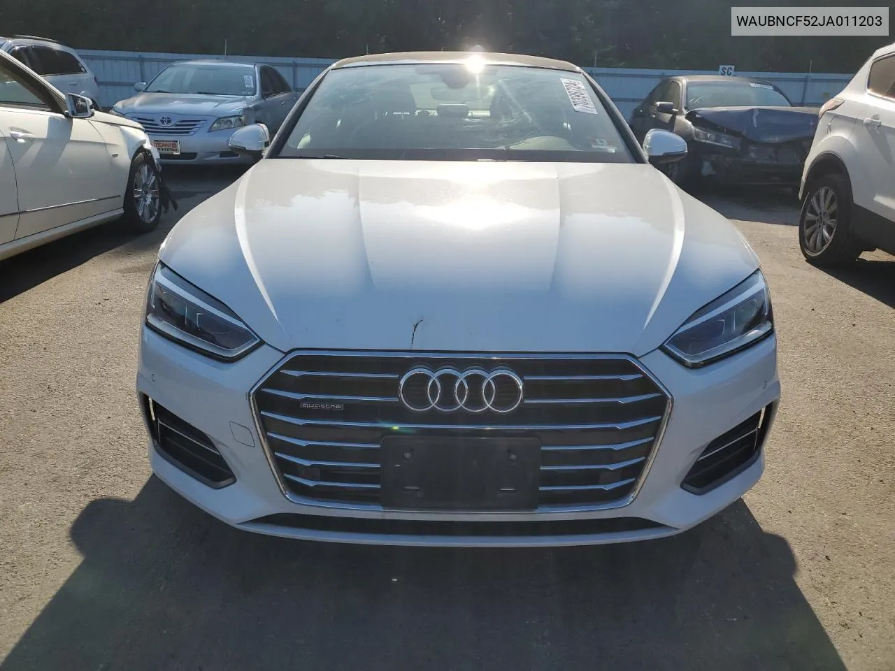 2018 Audi A5 Premium Plus VIN: WAUBNCF52JA011203 Lot: 70398724