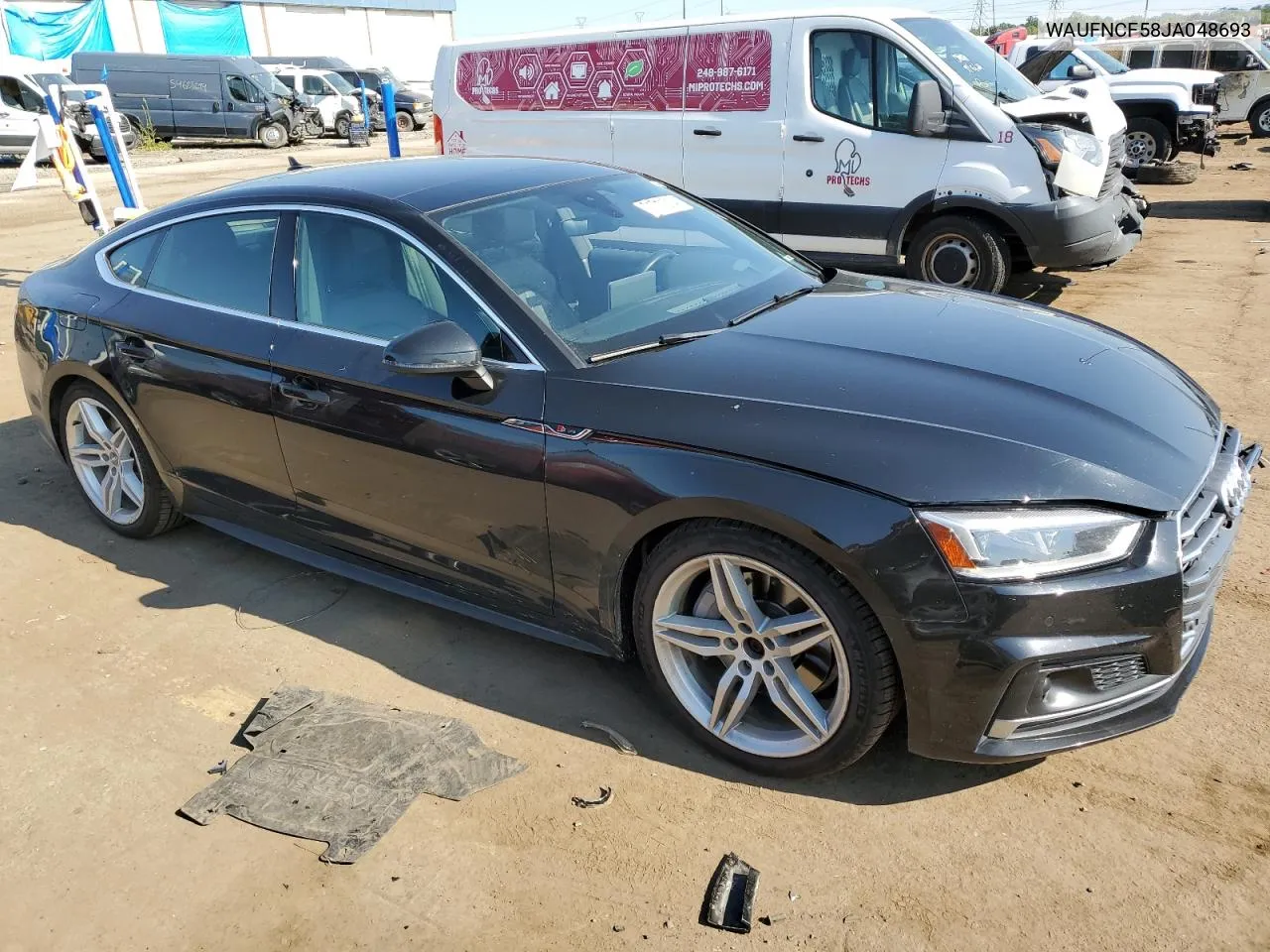 WAUFNCF58JA048693 2018 Audi A5 Prestige S-Line