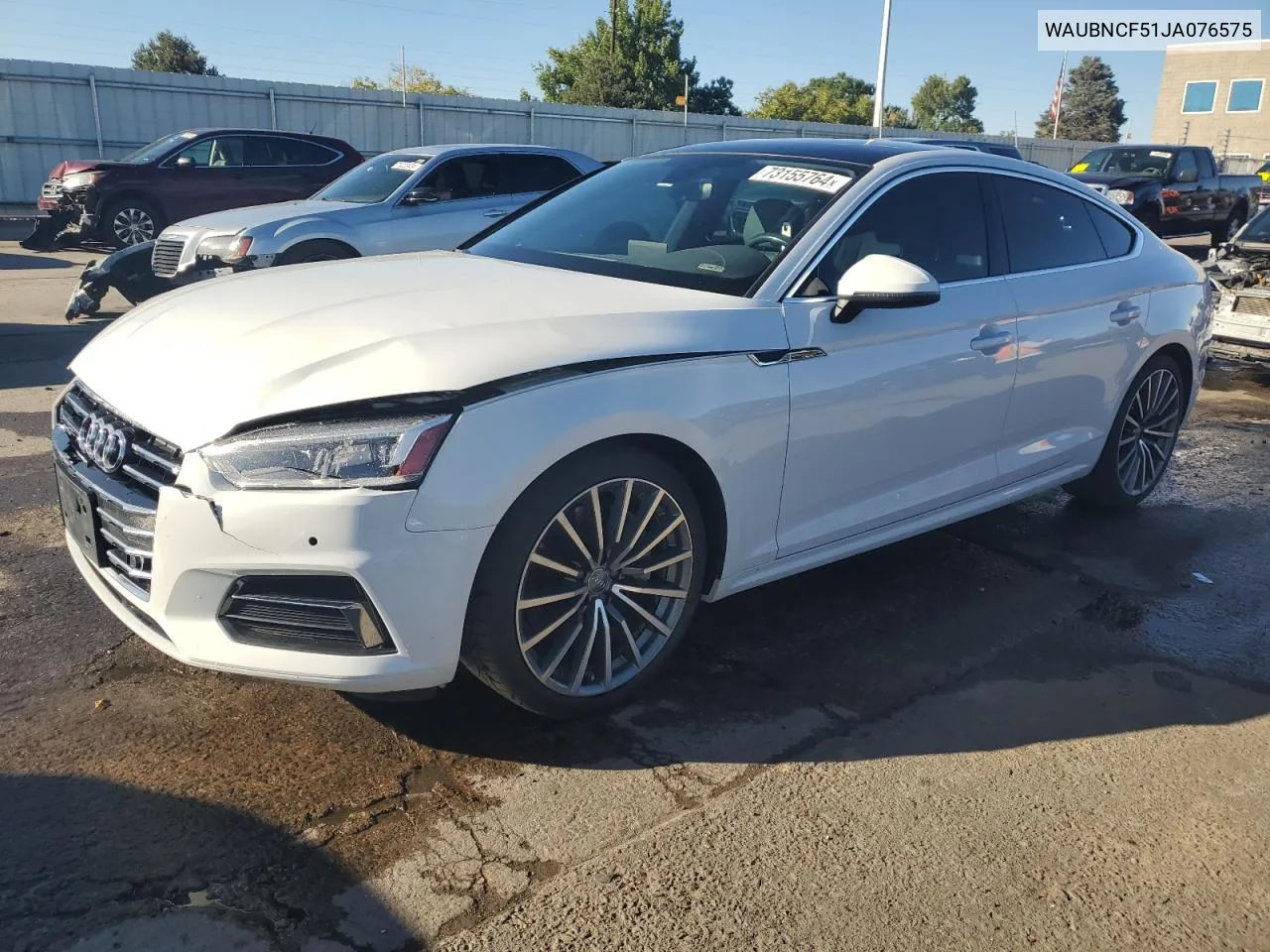 2018 Audi A5 Premium Plus VIN: WAUBNCF51JA076575 Lot: 73155764