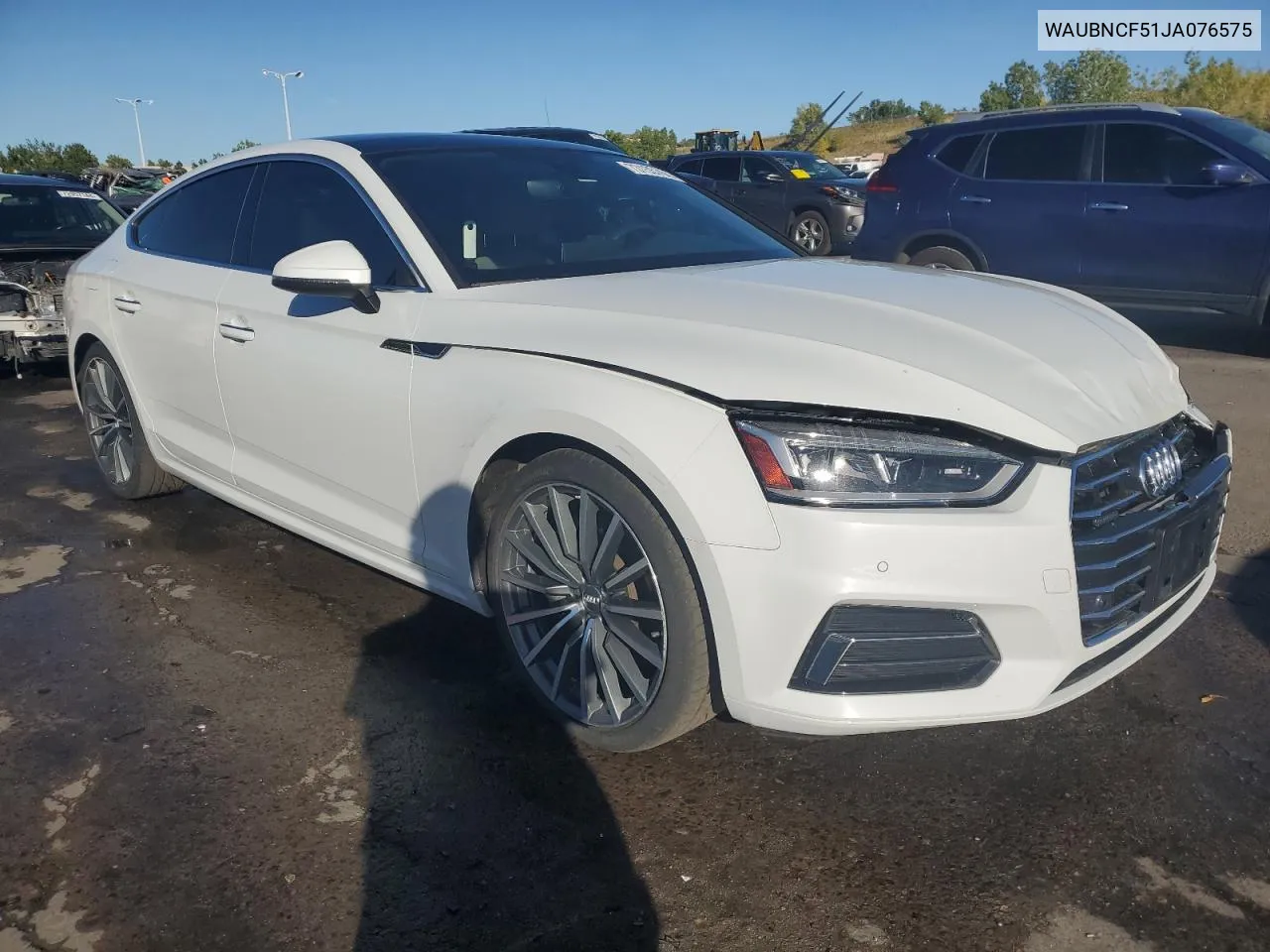 WAUBNCF51JA076575 2018 Audi A5 Premium Plus