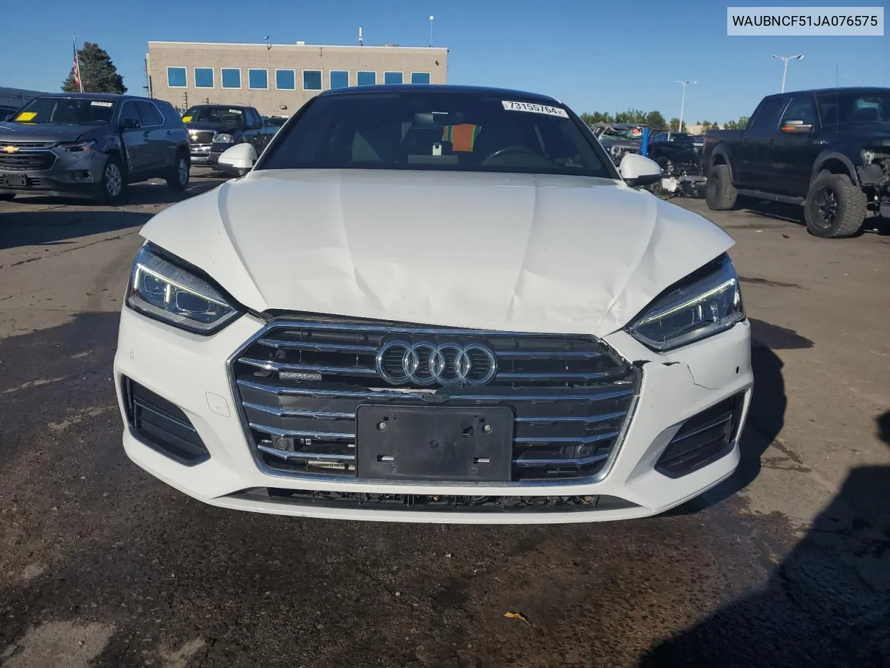 WAUBNCF51JA076575 2018 Audi A5 Premium Plus