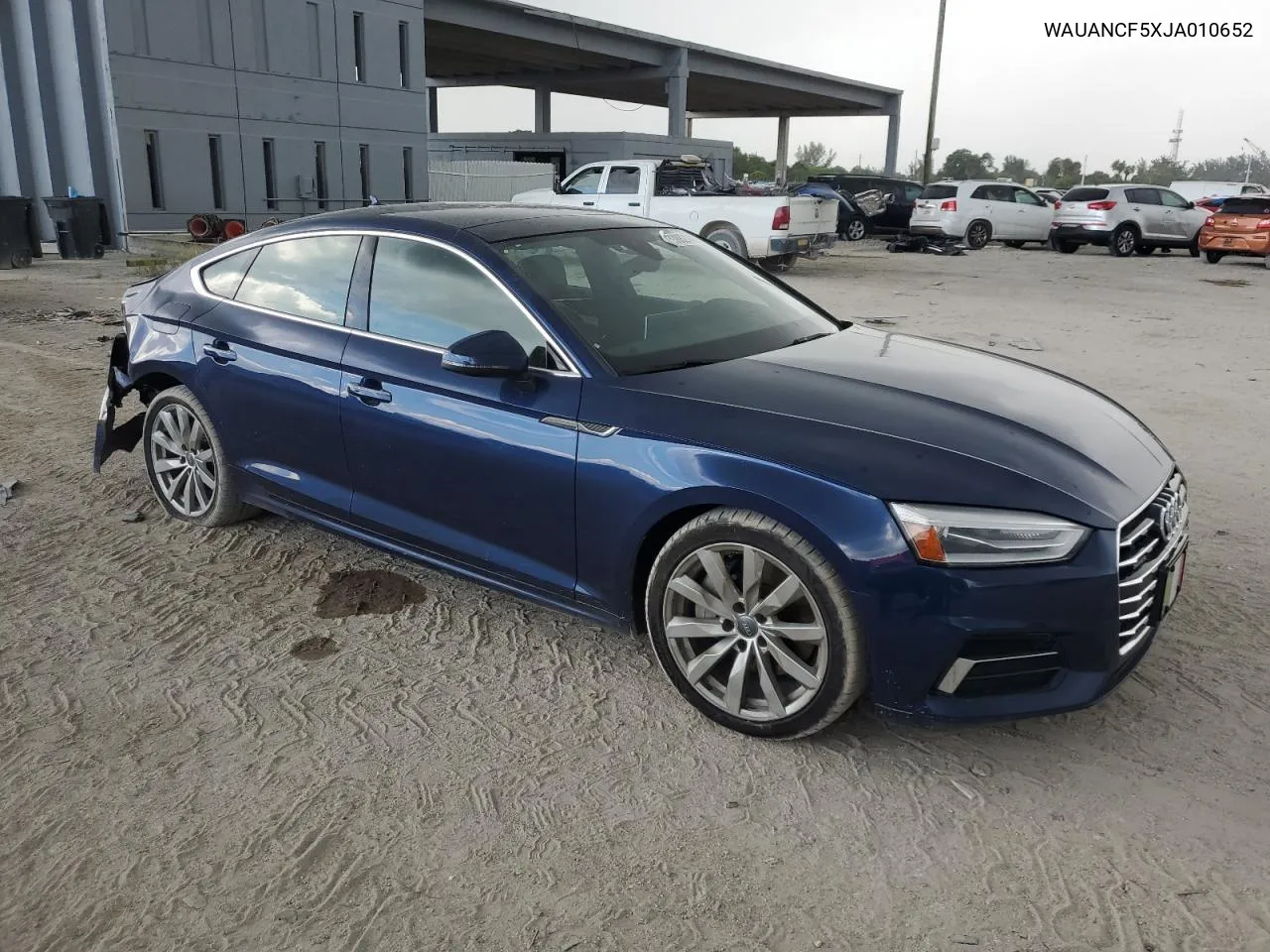 2018 Audi A5 Premium VIN: WAUANCF5XJA010652 Lot: 73388214