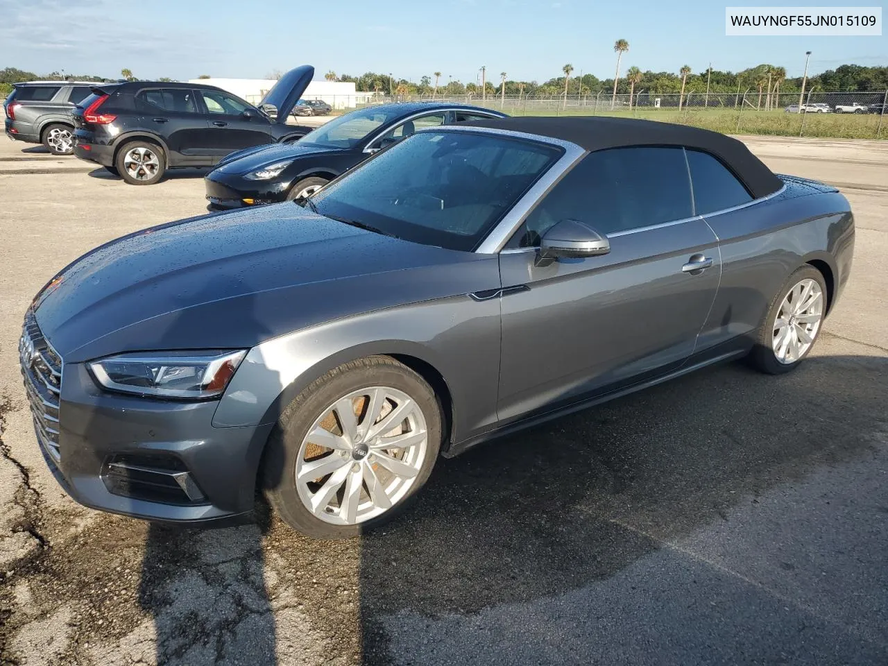 2018 Audi A5 Premium Plus VIN: WAUYNGF55JN015109 Lot: 73784254