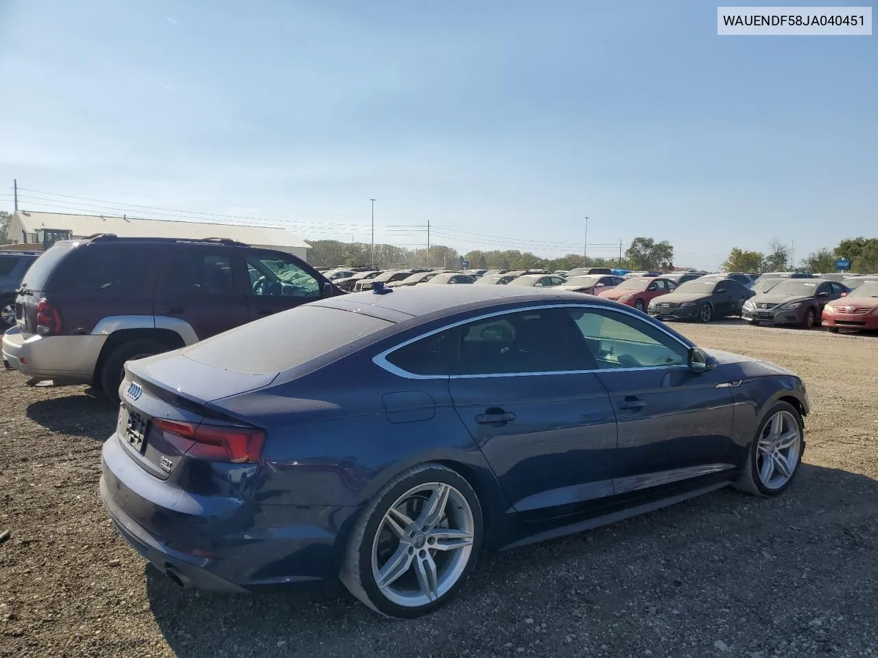 2018 Audi A5 Premium Plus S-Line VIN: WAUENDF58JA040451 Lot: 74193844