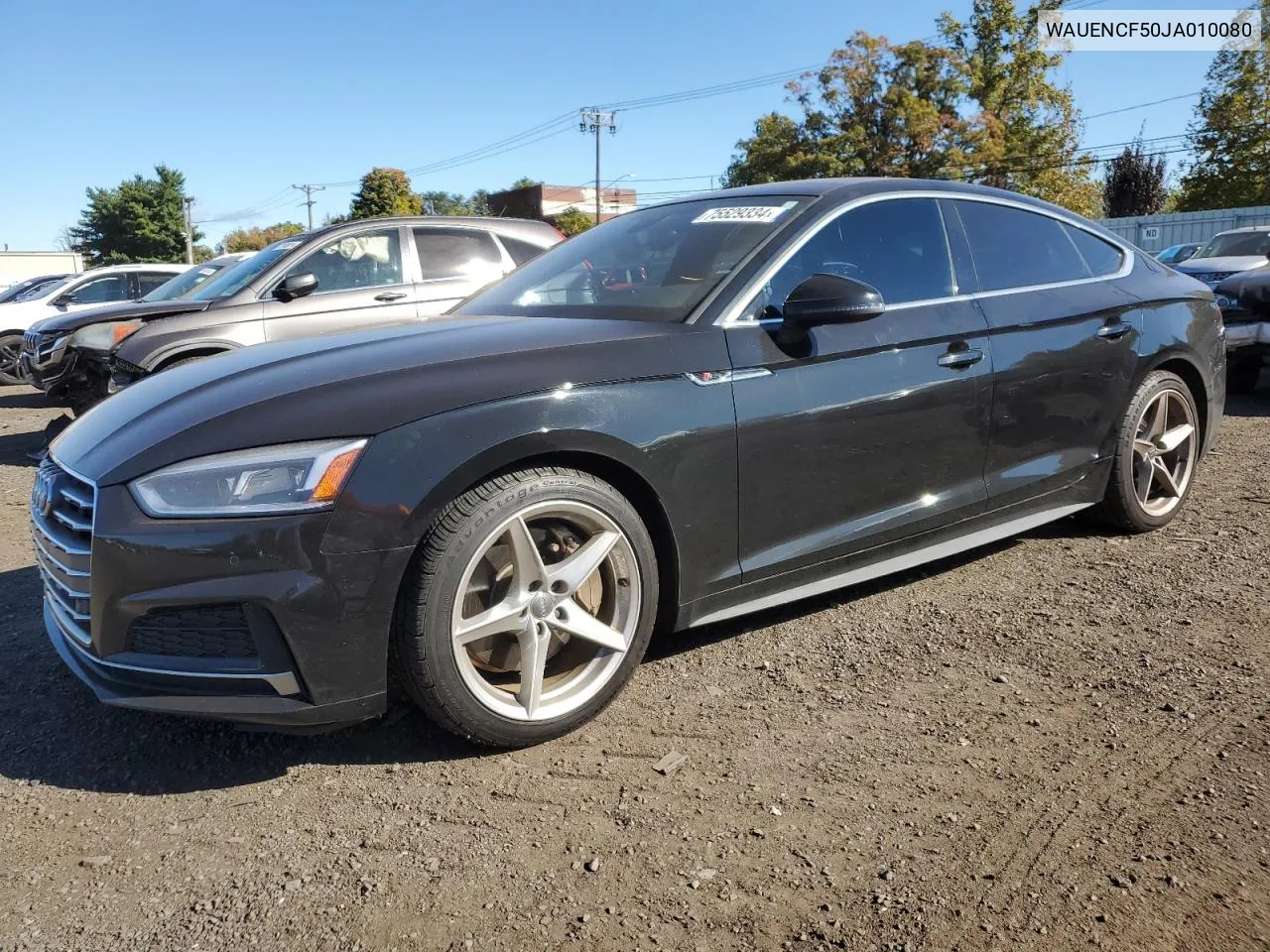 2018 Audi A5 Premium Plus S-Line VIN: WAUENCF50JA010080 Lot: 75529334