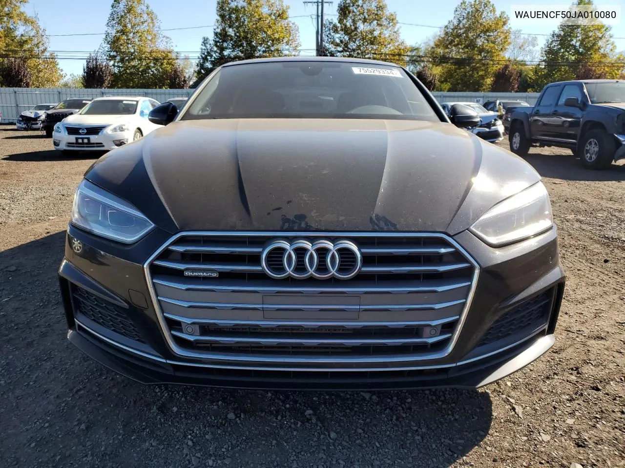 2018 Audi A5 Premium Plus S-Line VIN: WAUENCF50JA010080 Lot: 75529334