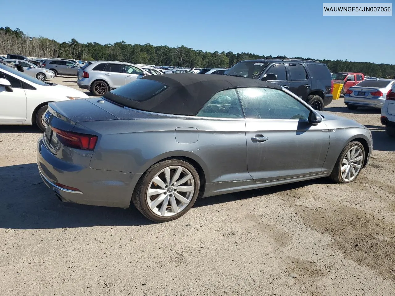 2018 Audi A5 Premium VIN: WAUWNGF54JN007056 Lot: 75900364