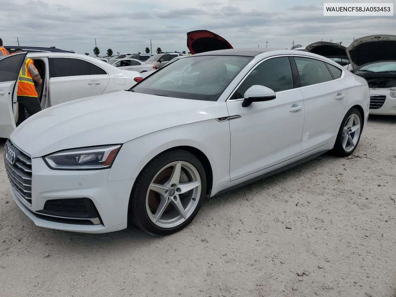 2018 Audi A5 Premium Plus S-Line VIN: WAUENCF58JA053453 Lot: 76784784