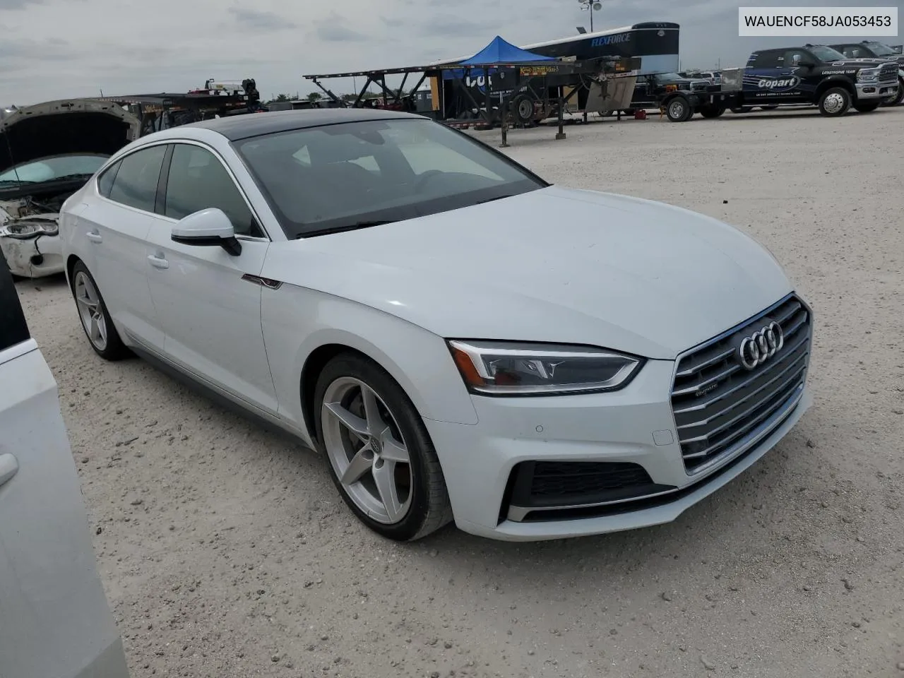 2018 Audi A5 Premium Plus S-Line VIN: WAUENCF58JA053453 Lot: 76784784