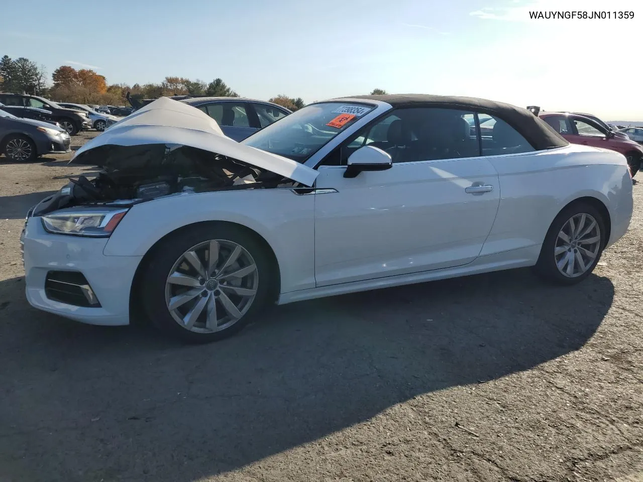 2018 Audi A5 Premium Plus VIN: WAUYNGF58JN011359 Lot: 77398354