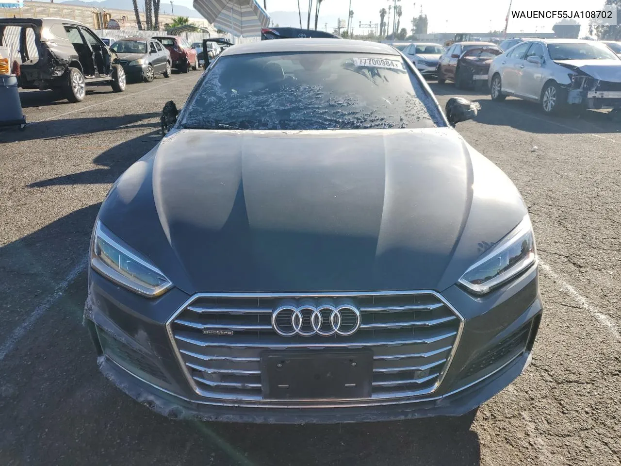 2018 Audi A5 Premium Plus S-Line VIN: WAUENCF55JA108702 Lot: 77700984