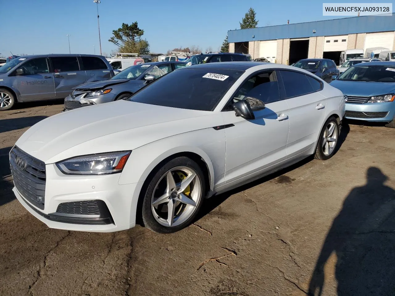 2018 Audi A5 Premium Plus S-Line VIN: WAUENCF5XJA093128 Lot: 78784024