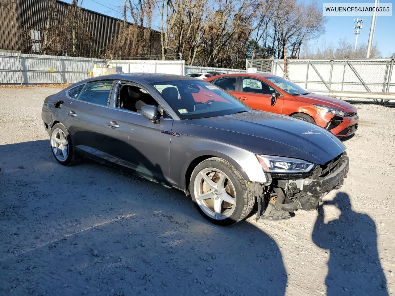 2018 Audi A5 Premium Plus S-Line VIN: WAUENCF54JA006565 Lot: 80166014