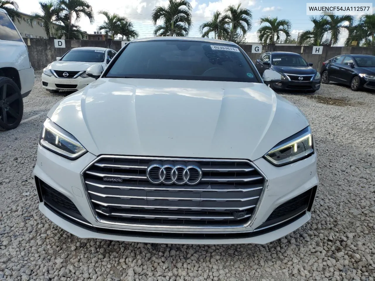 2018 Audi A5 Premium Plus S-Line VIN: WAUENCF54JA112577 Lot: 80303874