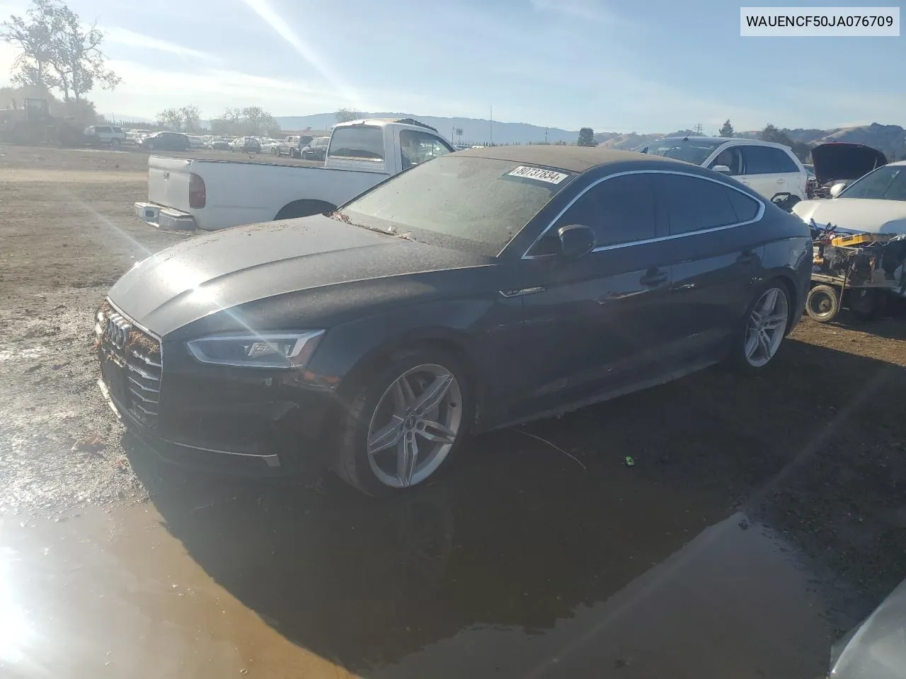 2018 Audi A5 Premium Plus S-Line VIN: WAUENCF50JA076709 Lot: 80737834