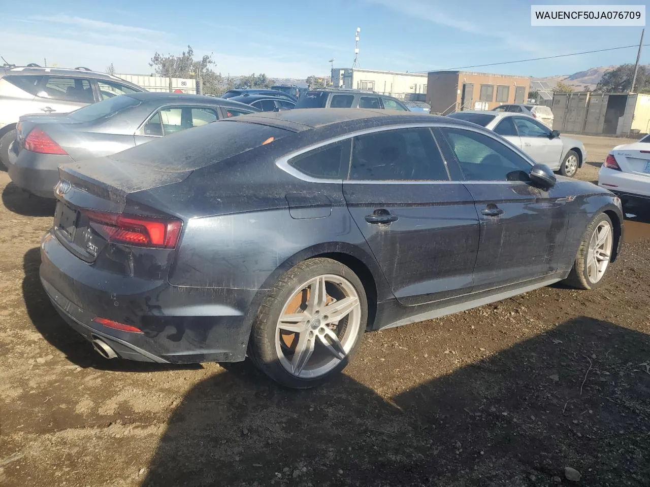 2018 Audi A5 Premium Plus S-Line VIN: WAUENCF50JA076709 Lot: 80737834