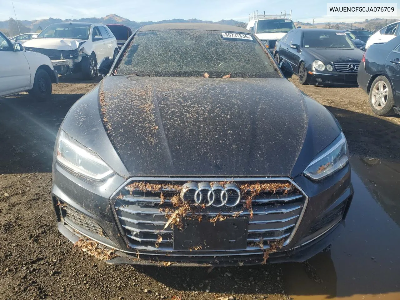 2018 Audi A5 Premium Plus S-Line VIN: WAUENCF50JA076709 Lot: 80737834