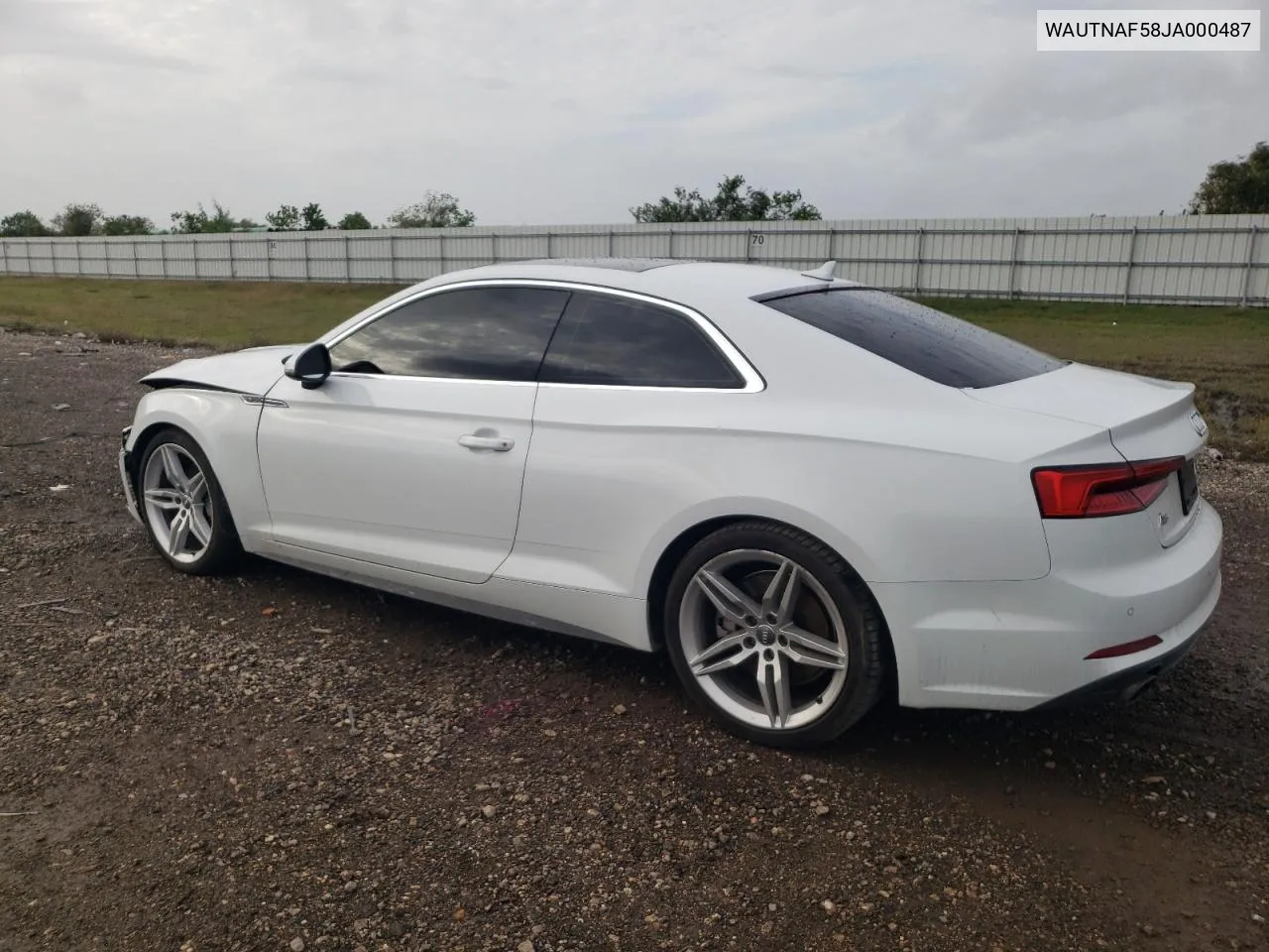 2018 Audi A5 Premium Plus S-Line VIN: WAUTNAF58JA000487 Lot: 81228974