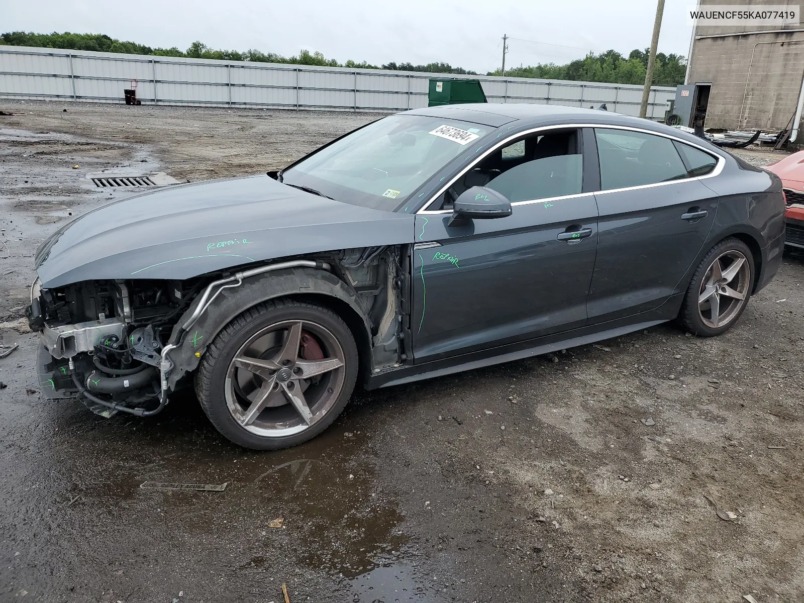 WAUENCF55KA077419 2019 Audi A5 Premium Plus S-Line