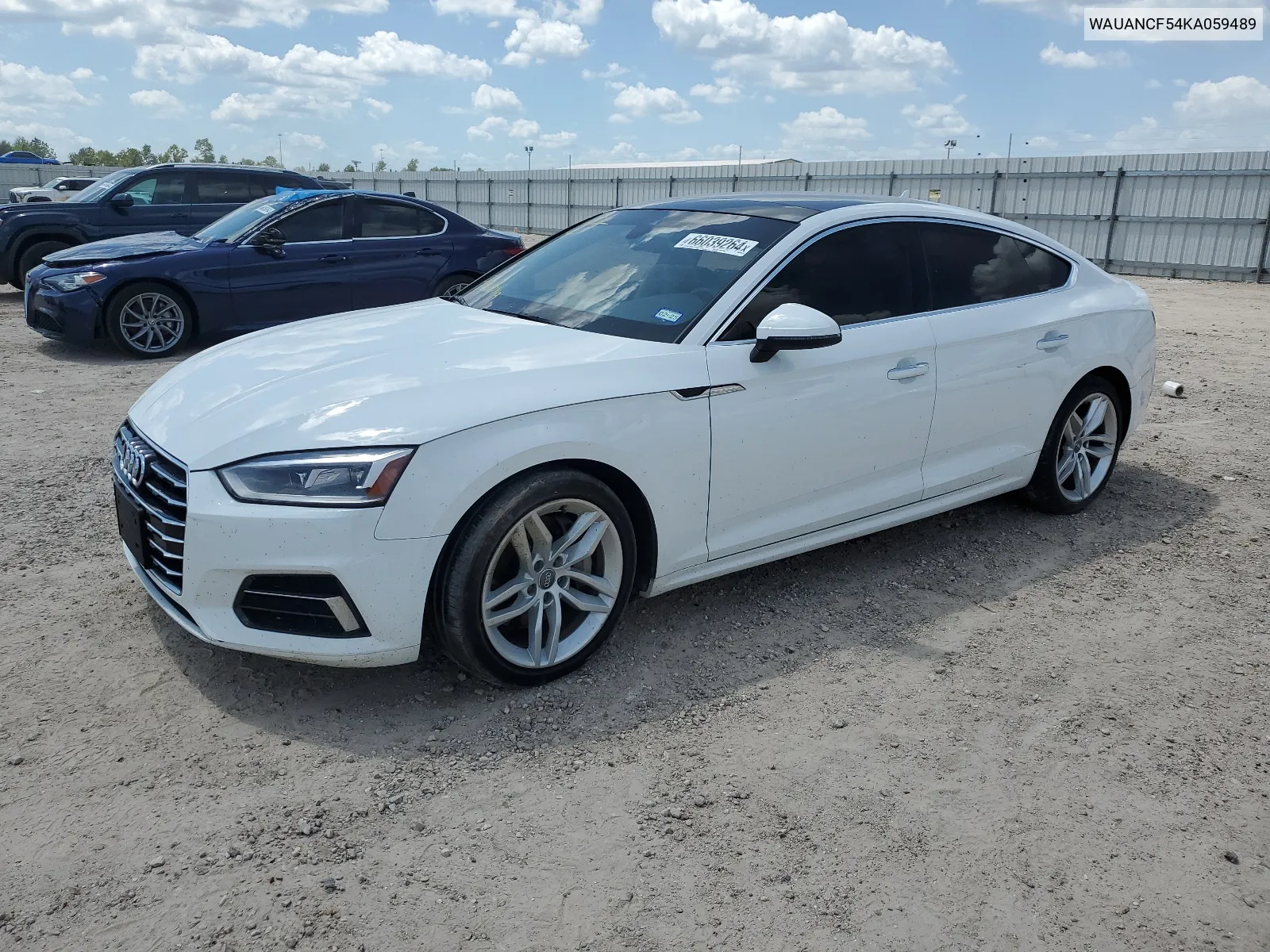 2019 Audi A5 Premium VIN: WAUANCF54KA059489 Lot: 66039264