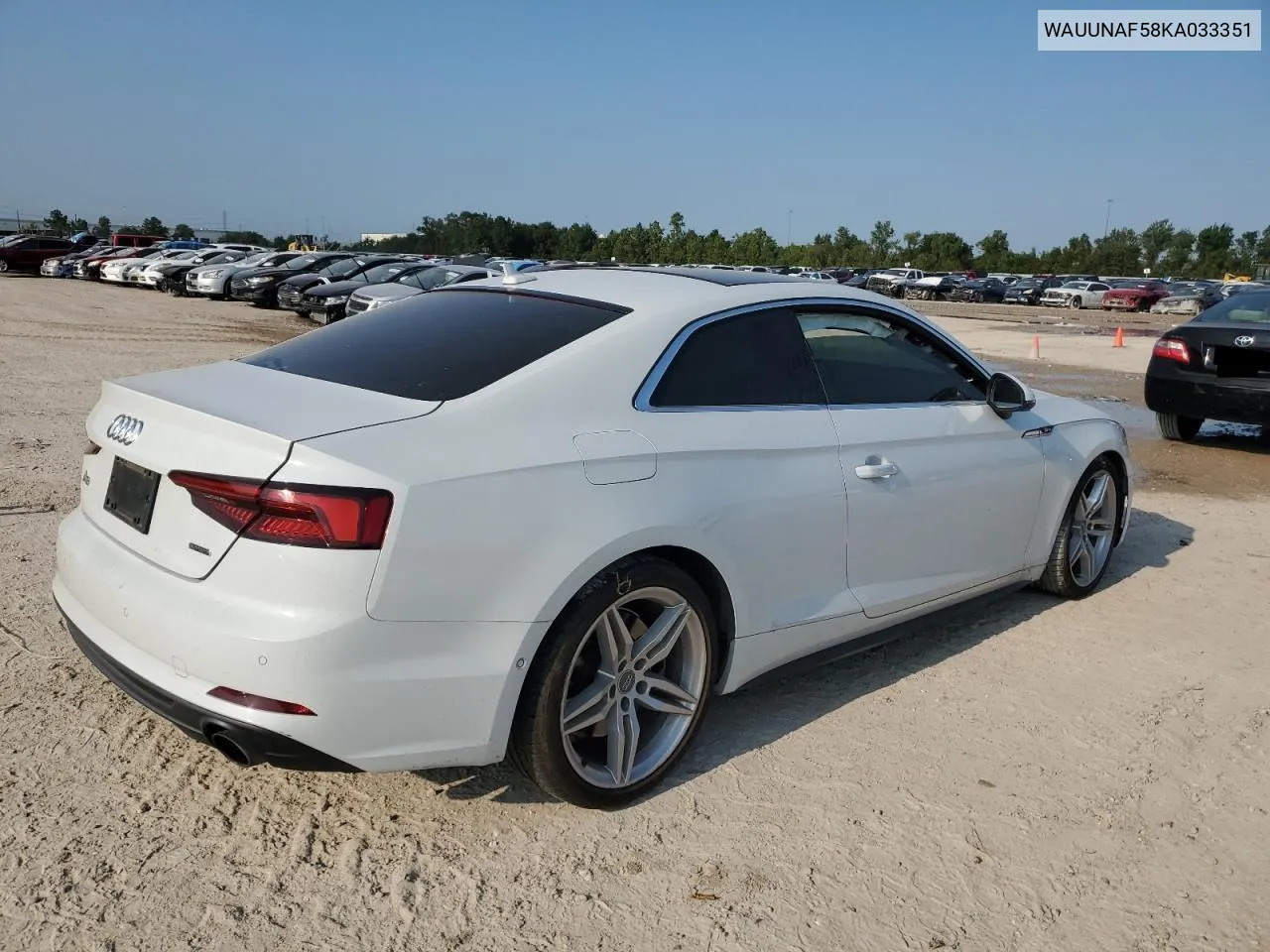 2019 Audi A5 Prestige VIN: WAUUNAF58KA033351 Lot: 66422254