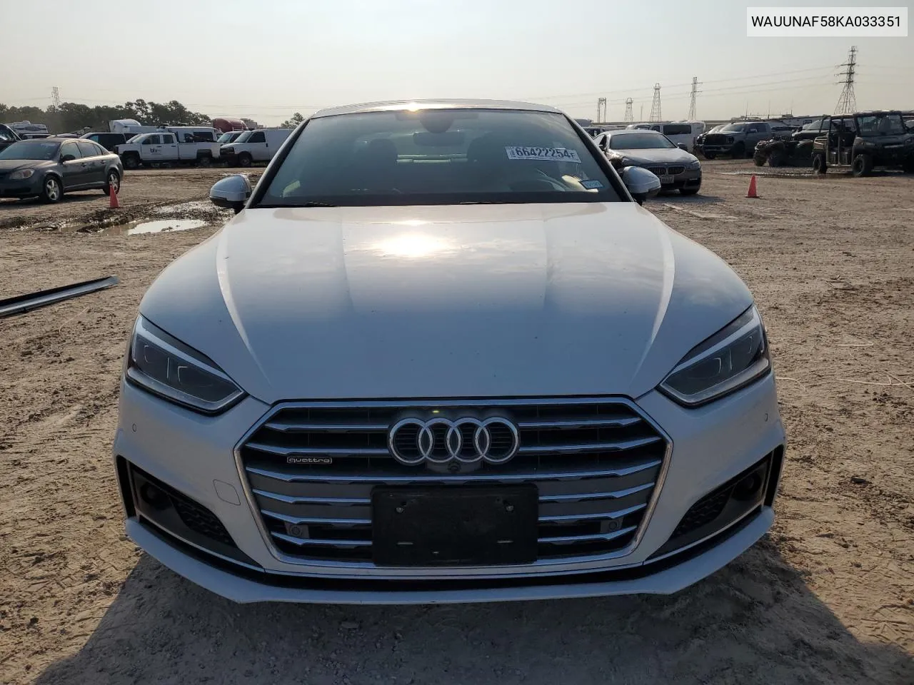 2019 Audi A5 Prestige VIN: WAUUNAF58KA033351 Lot: 66422254