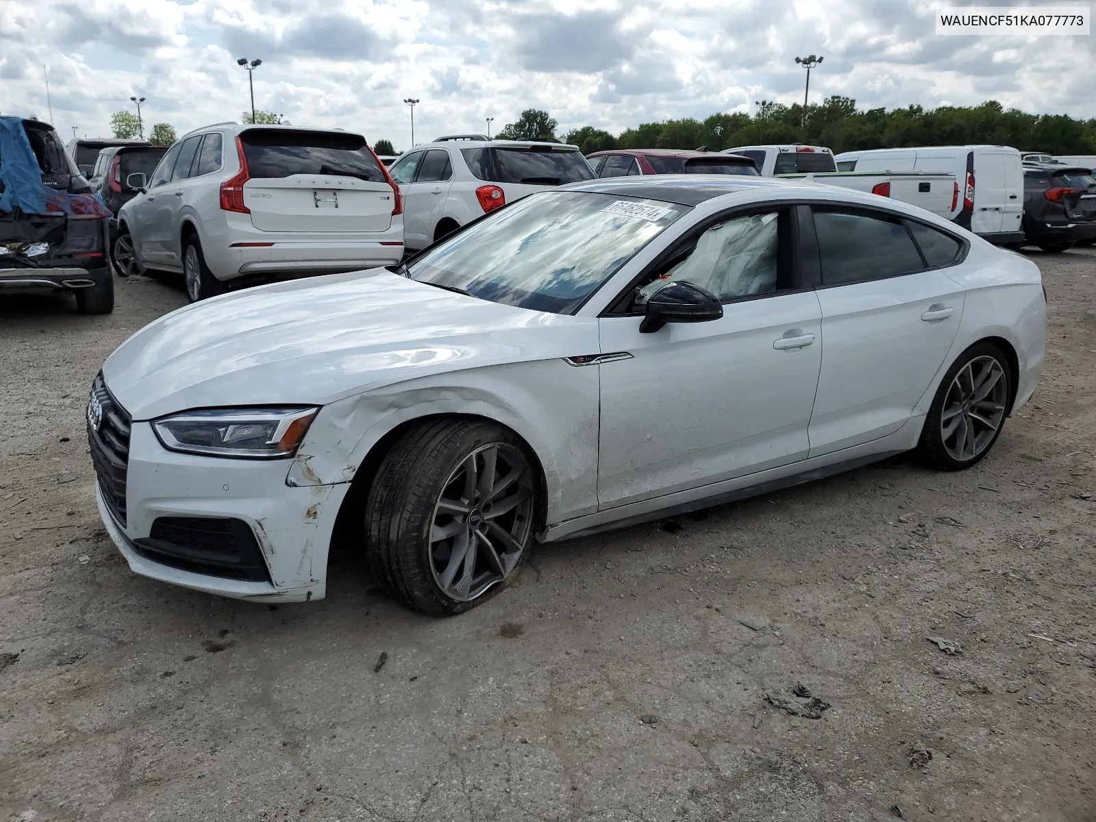 2019 Audi A5 Premium Plus S-Line VIN: WAUENCF51KA077773 Lot: 66462574