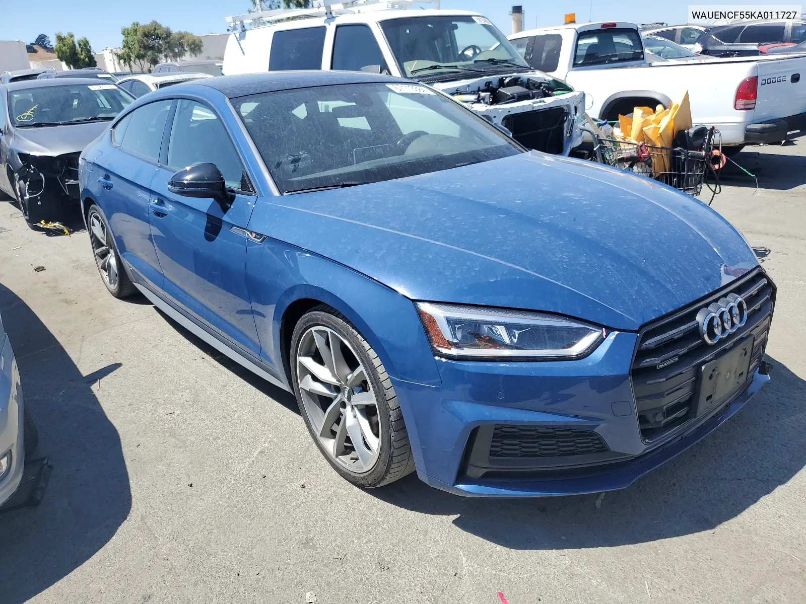 2019 Audi A5 Premium Plus S-Line VIN: WAUENCF55KA011727 Lot: 67113384