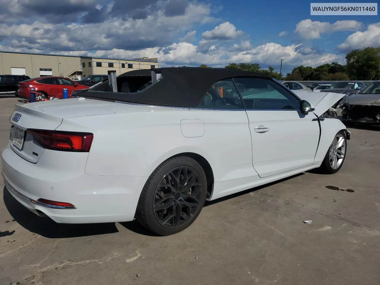 2019 Audi A5 Premium Plus VIN: WAUYNGF56KN011460 Lot: 70185964