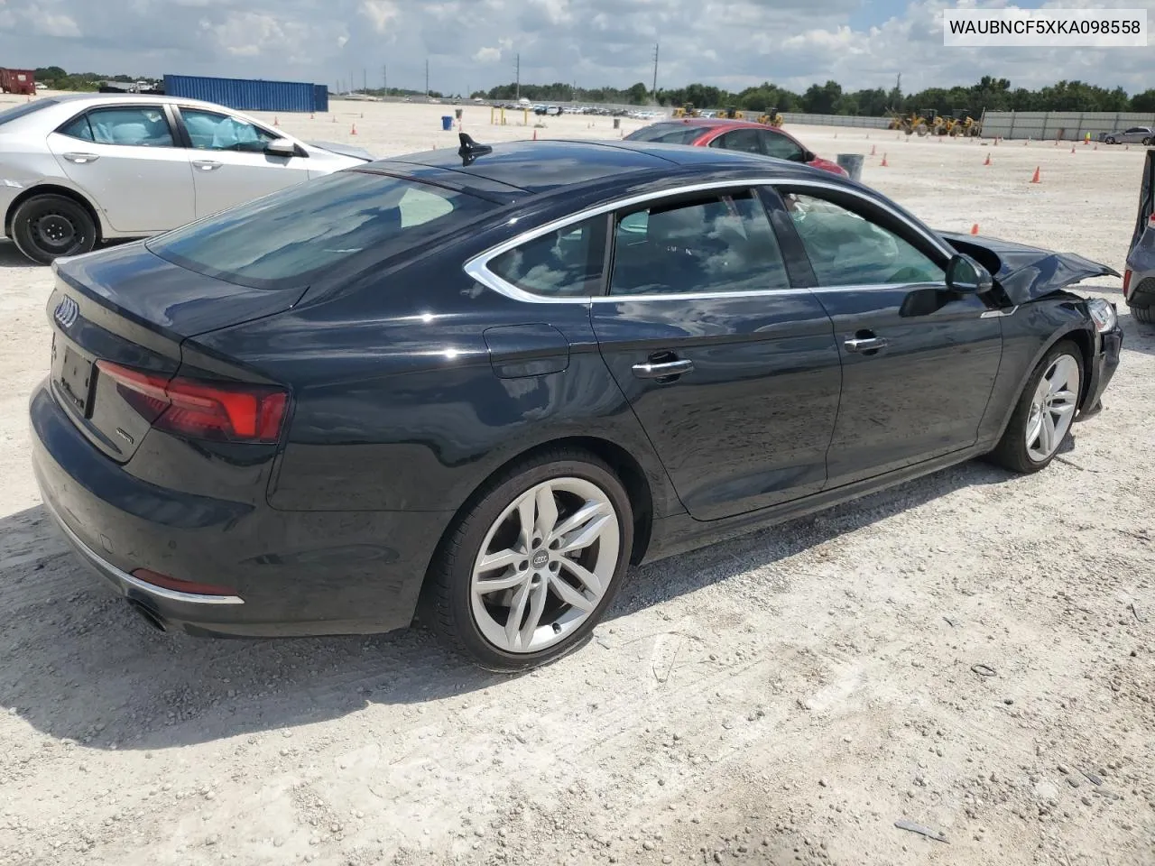 2019 Audi A5 Premium Plus VIN: WAUBNCF5XKA098558 Lot: 70424564